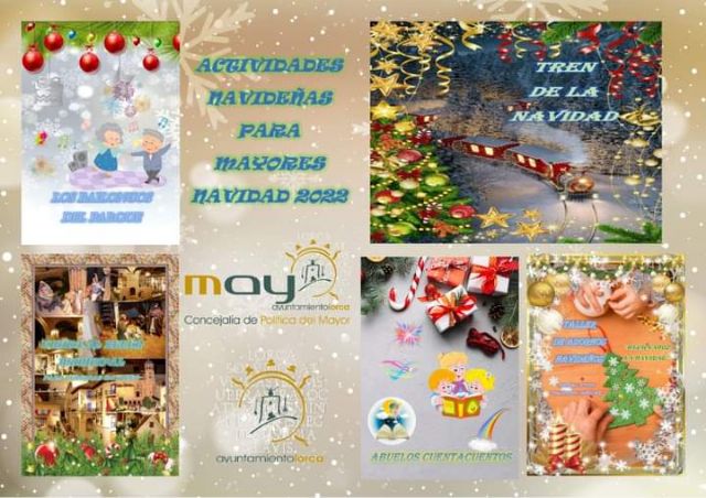 La Concejalía de Política del Mayor organiza diversas actividades para que los mayores disfruten también de la Navidad en Lorca