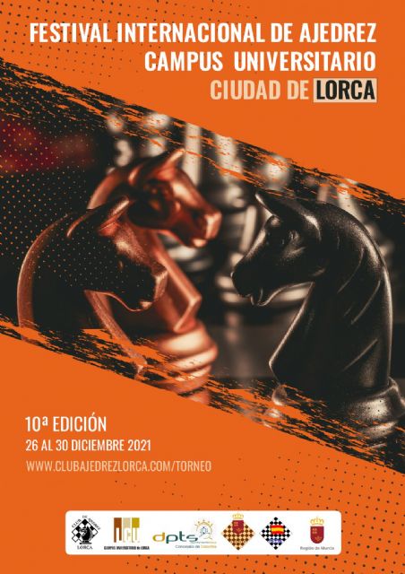 25 nacionalidades distintas estarán representadas en la décima edición del Festival Internacional de Ajedrez Ciudad de Lorca 2021, que se celebrará el 26 al 30 de diciembre