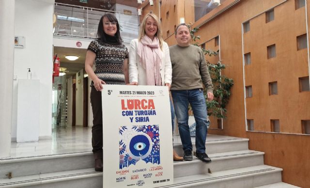 El Ayuntamiento de Lorca organiza a través de la concejalía de Cultura una Gala Benéfica a favor de Siria y Turquía para el próximo martes, 21 de marzo, en el Teatro Guerra