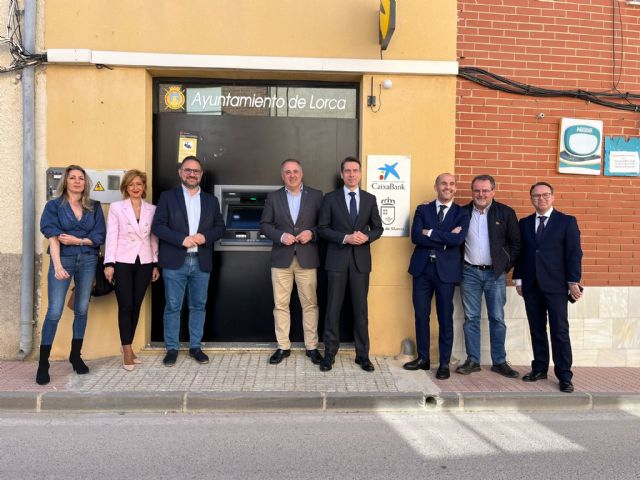 La Parroquia recupera el servicio de cajero automático gracias a un convenio subscrito entre el Ayuntamiento de Lorca, la Comunidad Autónoma y las entidades bancarias