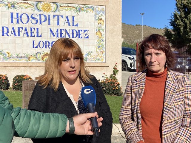 Frente común de Podemos e IU-Verdes en defensa de los servicios públicos en Lorca
