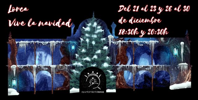 La fachada del Ayuntamiento de Lorca se convertirá en escenario del Vídeo Mapping 'Lorca vive la Navidad'