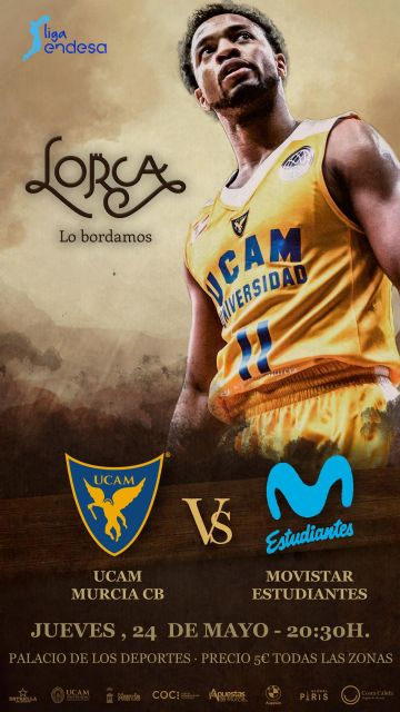 Lorca será protagonista del partido de baloncesto entre UCAM Murcia y Movistar Estudiantes dentro del programa 'Tu municipio en la ACB'