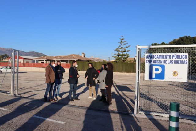 El Ayuntamiento de Lorca crea un nuevo aparcamiento en el Colegio Virgen de las Huertas con capacidad para 86 vehículos