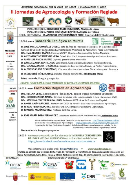 El CIFEA celebra las II Jornadas de Agroecología y Formación Reglada organizadas junto a la Cooperativa Guadanatura de Consumidores y usuarios de Ecológico