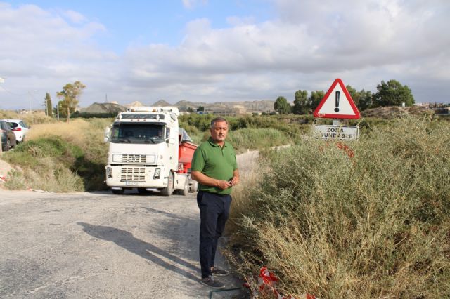 El cauce del río Guadalentín a su paso por Lorca se limpiará la última semana de este mes