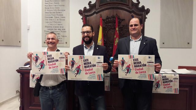 Los corredores que lo deseen ya pueden inscribirse para participar en la XXIX Media Maratón 'Ciudad de Lorca' y 12.500 Metros Saludables