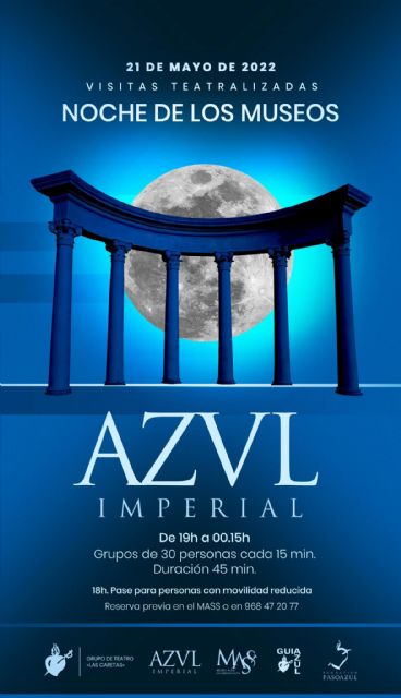 El Paso Azul celebrará la Noche de los Museos 2022 con la visita guiada 'Azul Imperial', una pieza teatral protagonizada por Nerón y la representación infantil 'Divino Imperio'