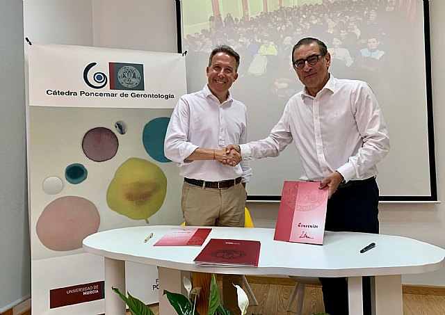 La Fundación Poncemar prorroga el Convenio de la Cátedra de Gerontología con la Universidad de Murcia por cuatro años más