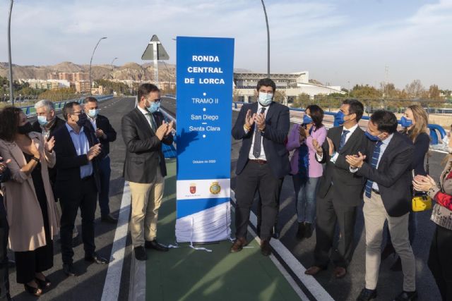López Miras anuncia el 'desbloqueo' del tercer tramo de la Ronda Central de Lorca con una inversión de 9,7 millones