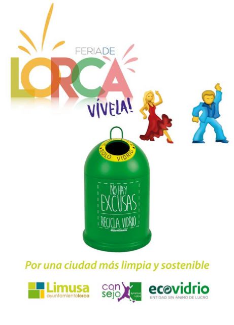 Limusa y el Consejo de la Juventud promueven una campaña para fomentar el reciclaje entre los jóvenes durante la Feria de Lorca