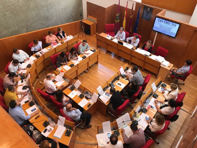 Balance de votaciones del Pleno Ordinario del Ayuntamiento de Lorca correspondiente al mes de septiembre de 2018
