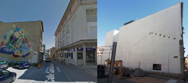 IU Lorca denuncia la destrucción de una pintura mural en la calle Paso Blanco