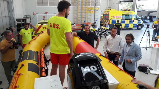 El Servicio Municipal de Emergencias incorpora una nueva embarcación de rescate dentro del Plan Copla 2018 activado en la costa lorquina
