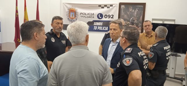 Los vecinos que residen en las diputaciones de Lorca recuperan las patrullas permanentes de vigilancia por parte de la Policía Local y contarán en septiembre con un Grupo de Respuesta en Pedanías (GRP)
