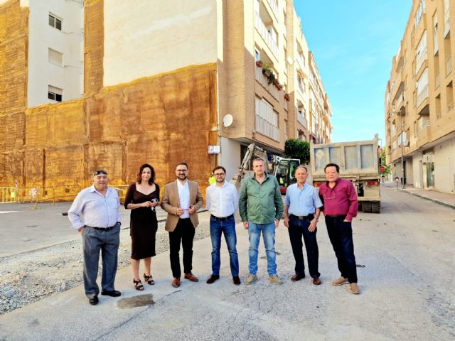 El Ayuntamiento de Lorca inicia los trabajos de renovación urbana en la Calle Molins de Rei financiación íntegramente municipal