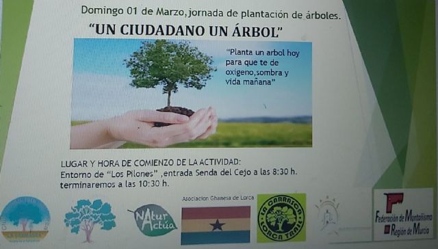 Para este próximo domingo, 1 de marzo, el Club Senderista La Carrasca ha organizado una nueva jornada de plantación de árboles en el entorno de Los Pilones