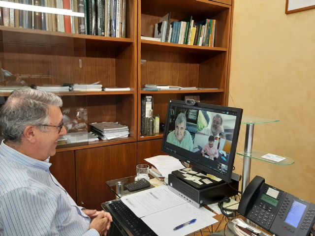 El Presidente de la CHS se ha reunido esta mañana por video conferencia con  el Acalde de Lorca, para tratar temas de interés municipal