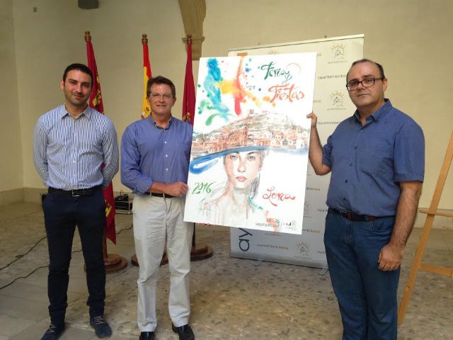 La Lorca monumental y la representación de los lorquinos principales inspiraciones para la realización del cartel de la Feria y Fiestas de Lorca 2016