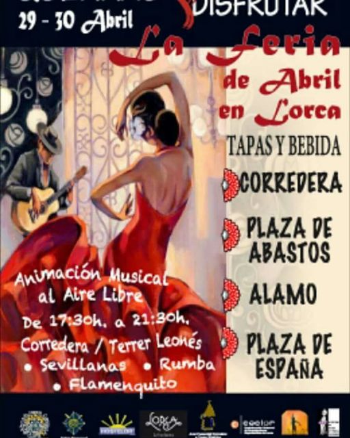 70 comercios y 10 establecimientos hosteleros participan en una iniciativa de la Unión de Comerciantes y Hostelor para acercar la 'Feria de Abril' a las calles de Lorca