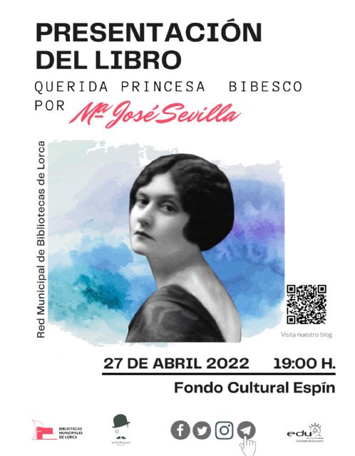 El Centro Cultural Espín acoge, esta tarde, la presentación del libro 'Querida princesa Bibesco' de la escritora María José Sevilla