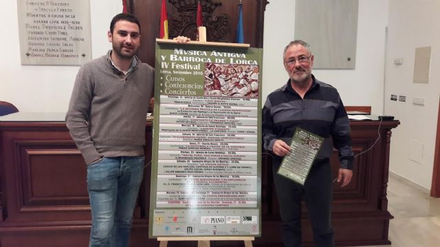 El IV Festival de Música Antigua y Barroca de Lorca que se celebrará en cinco monumentos históricos se compondrá de 6 conciertos, 3 conferencias y un curso de cante gregoriano