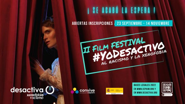Abierto el plazo de inscripción para participar en el II Film Festival #YoDesactivo al racismo y la xenofobia