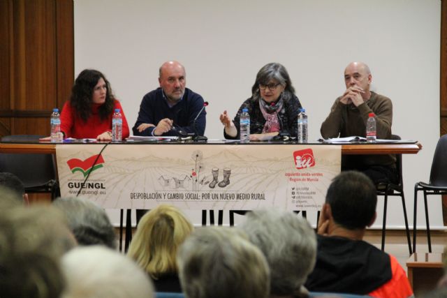 IU-Verdes llevará a las instituciones una batería de propuestas para paliar los efectos de la despoblación rural en las pedanías de Caravaca, Lorca y Moratalla