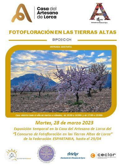La Casa del Artesano acoge hasta el 29 de abril una exposición con los trabajos del 'I Concurso de Fotofloración en las Tierras Altas de Lorca'