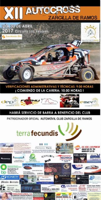 El 'Circuito Los Yesares' acogerá el XII Autocross Zarcilla de Ramos