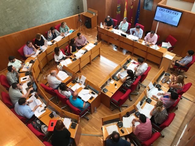 Balance de votaciones del Pleno Ordinario del Ayuntamiento de Lorca correspondiente al mes de junio de 2018