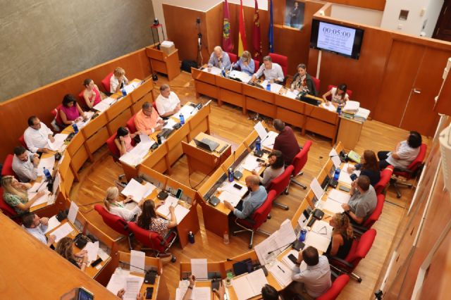 Balance de votaciones del Pleno Ordinario del Ayuntamiento de Lorca correspondiente al mes de julio 2023