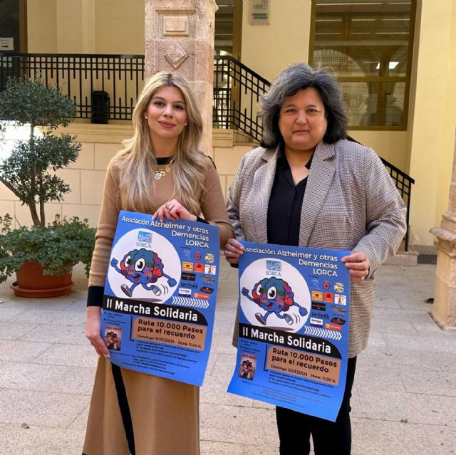 El Ayuntamiento invita a todos los lorquinos a participar en la II marcha solidaria '10.000 pasos para el recuerdo' a favor de Alzheimer Lorca