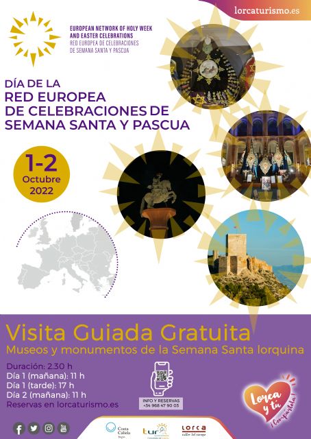 Lorca celebrará por primera vez el Día de la Red Europea de Celebraciones de Semana Santa y Pascua