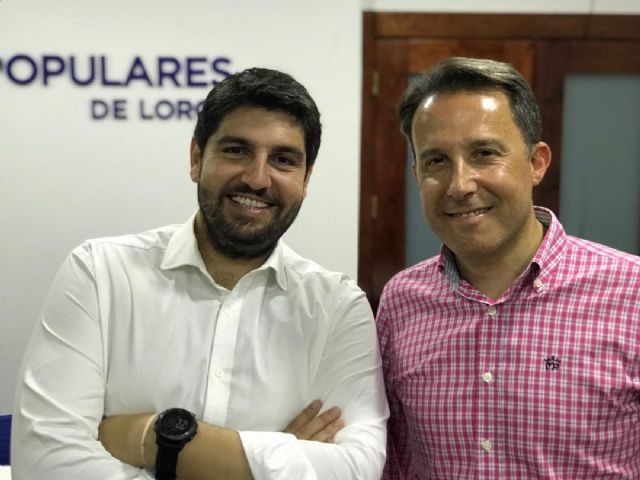 López Miras: 'El Partido Popular cuenta con los mejores candidatos y Fulgencio Gil es el mejor para el municipio de Lorca'