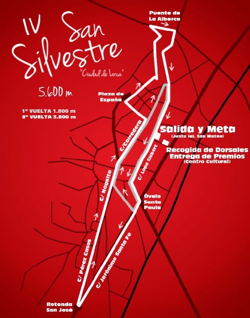 751 corredores inscritos para la IV San Silvestre 'Ciudad de Lorca' que partirá este sábado a las 11 horas desde Lope Gisbert a la altura de San Mateo